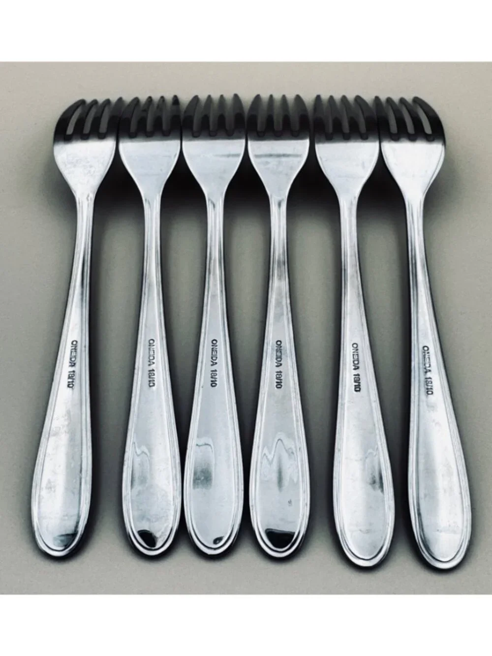 Set of 6 Oneida TRESS HOLLIS Dinner Forks Stainless Steel